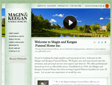 Tablet Screenshot of maginandkeeganfuneralhome.com